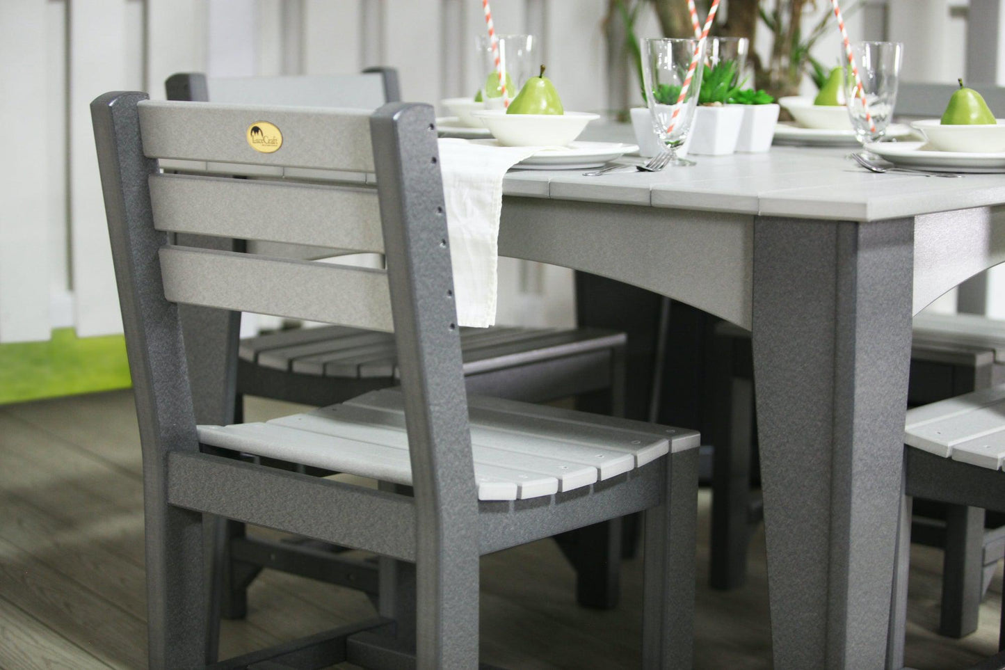 LuxCraft Recycled Plastic Island Side Chair (DINING HEIGHT) - LEAD TIME TO SHIP 3 TO 4 WEEKS