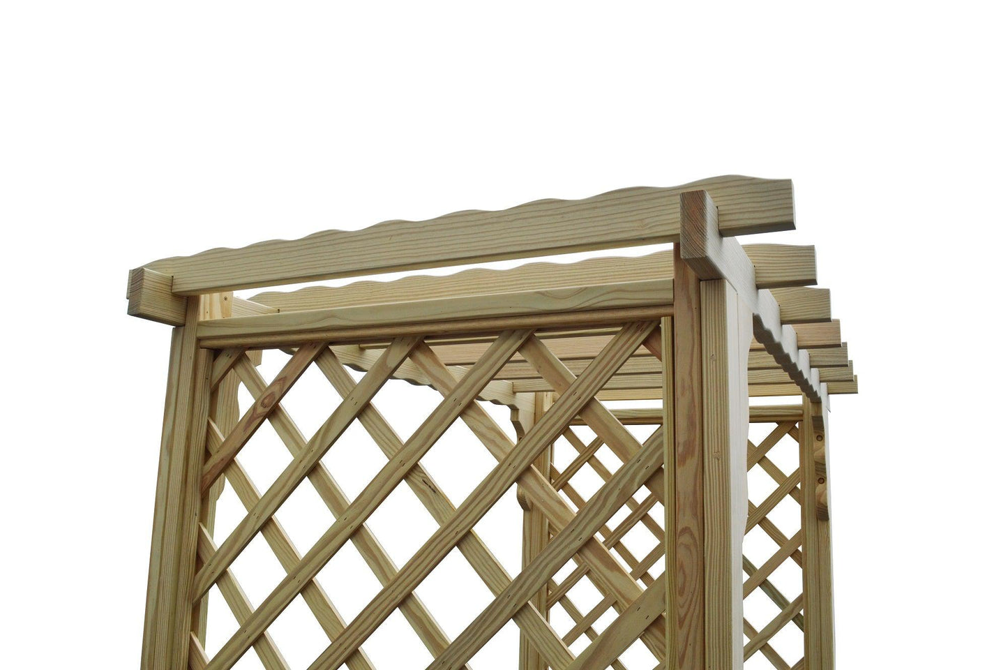 A&L FURNITURE CO. 5' Covington Pressure Treated Pine Arbor - LEAD TIME TO SHIP 10 BUSINESS DAYS