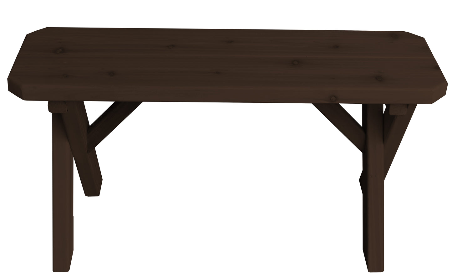 Regallion Outdoor Western Red Cedar 23" Traditional Bench Only - LEAD TIME TO SHIP 15 BUSINESS DAYS OR LESS