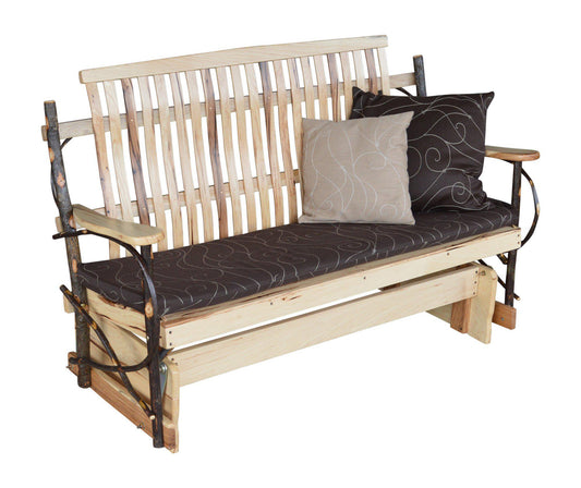 A&L Furniture Co. Amish Bentwood 5' Hickory Porch Glider - LEAD TIME TO SHIP 10 BUSINESS DAYS