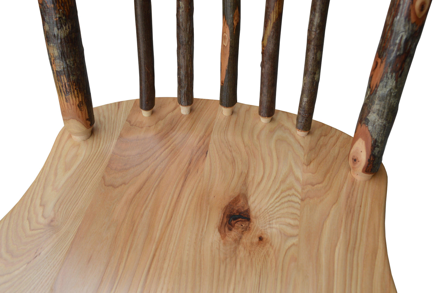 A&L Furniture Co. Amish Hickory Panel Back Dining Chair - LEAD TIME TO SHIP 10 BUSINESS DAYS