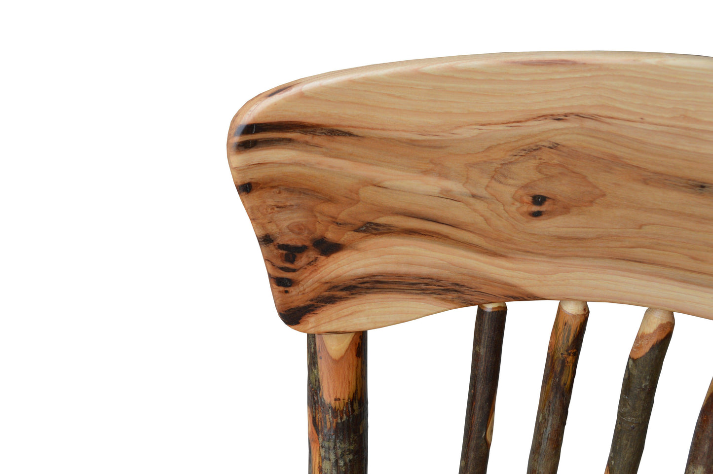 A&L Furniture Co. Amish Hickory Panel Back Dining Chair - LEAD TIME TO SHIP 10 BUSINESS DAYS