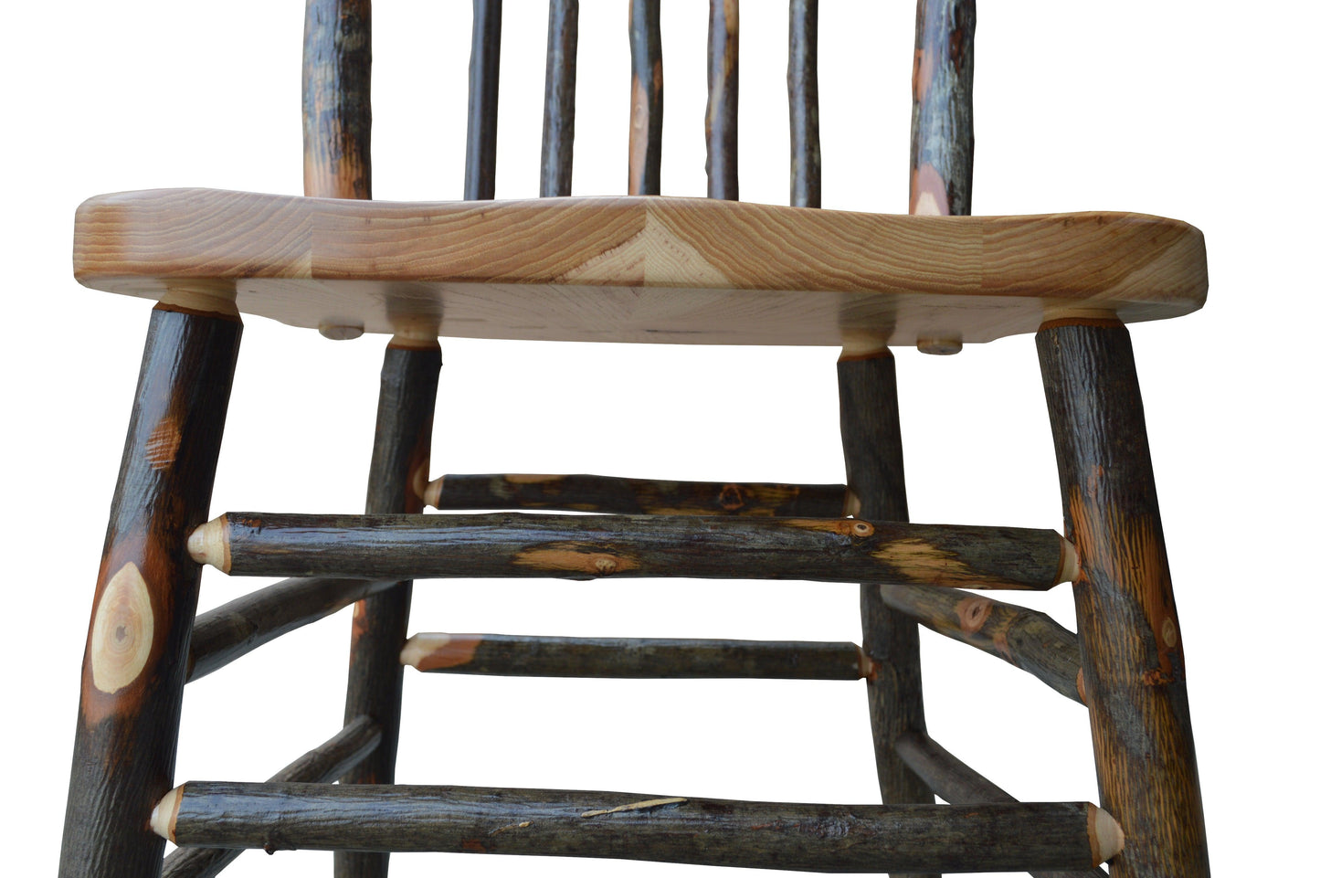 A&L Furniture Co. Amish Hickory Panel Back Dining Chair - LEAD TIME TO SHIP 10 BUSINESS DAYS