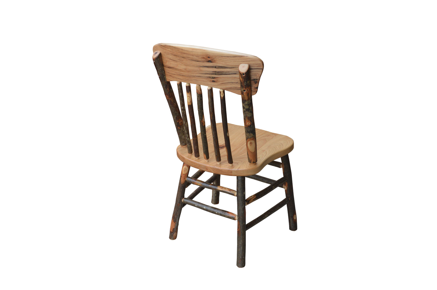 A&L Furniture Co. Amish Hickory Panel Back Dining Chair - LEAD TIME TO SHIP 10 BUSINESS DAYS