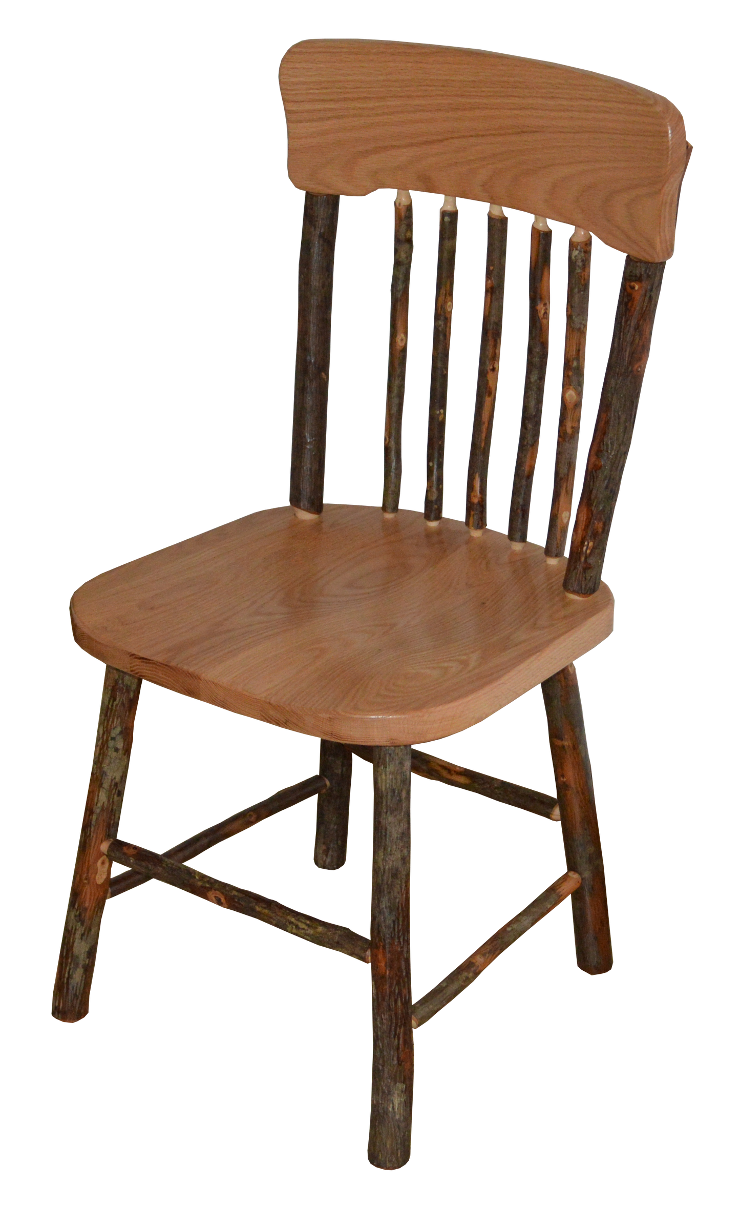 A&L Furniture Co. Amish Hickory Panel Back Dining Chair - LEAD TIME TO SHIP 10 BUSINESS DAYS