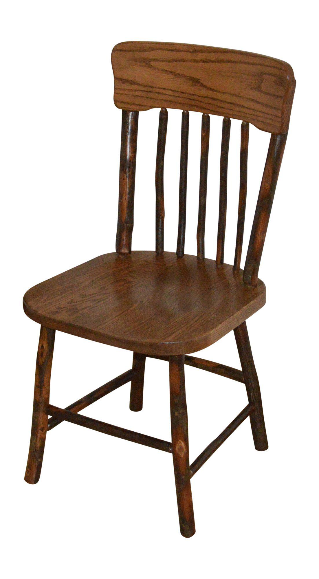 A&L Furniture Co. Amish Hickory Panel Back Dining Chair - LEAD TIME TO SHIP 10 BUSINESS DAYS