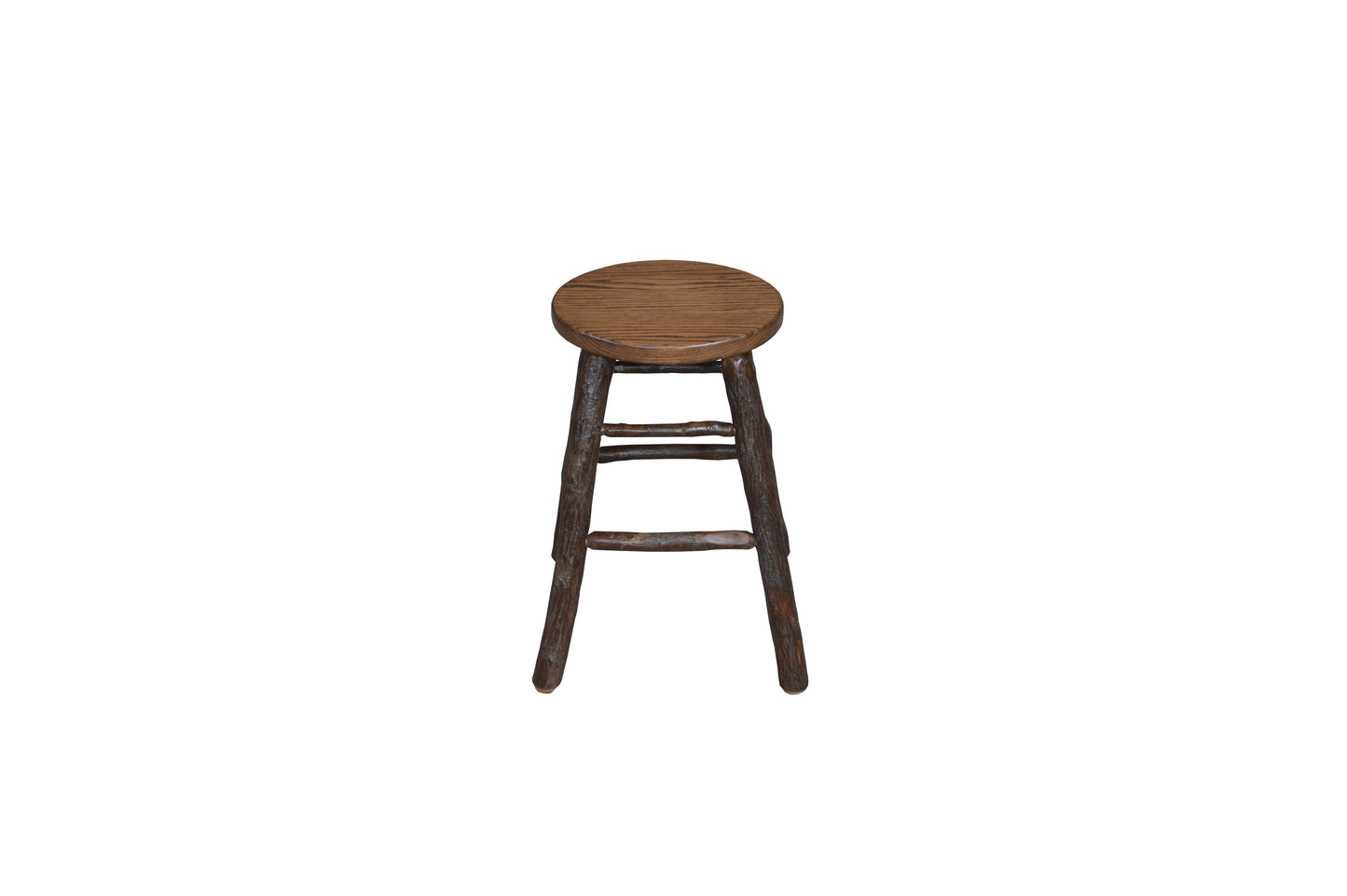 A&L Furniture Co. Timberlux Rustic Hickory Counter Stool - LEAD TIME TO SHIP 10 BUSINESS DAYS