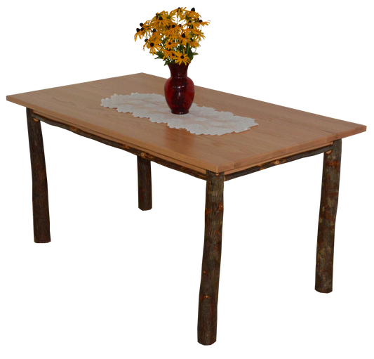 A&L Furniture Co. Timberlux Rustic Hickory 4' Farm Table - LEAD TIME TO SHIP 10 BUSINESS DAYS
