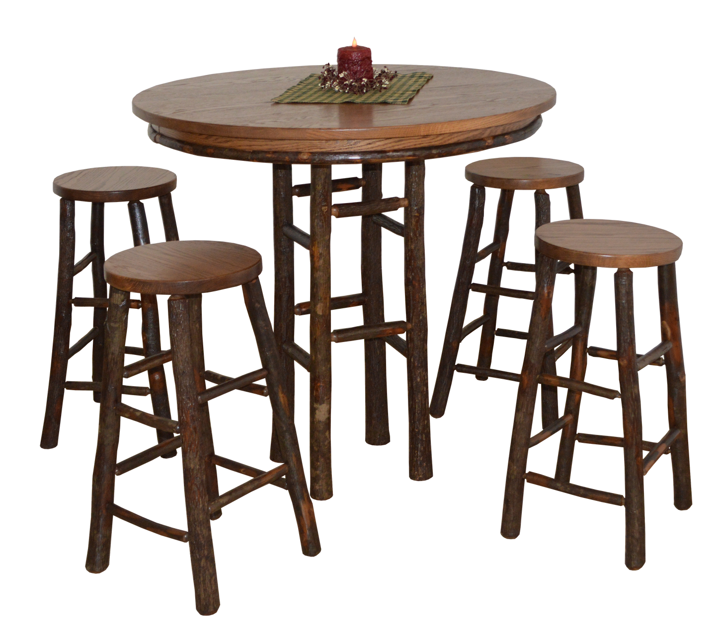 A&L Furniture Co.  Hickory 5 Piece Bar Table Set - LEAD TIME TO SHIP 10 BUSINESS DAYS