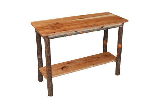 A&L Furniture Co. Timberlux Rustic Hickory Console Table - LEAD TIME TO SHIP 10 BUSINESS DAYS