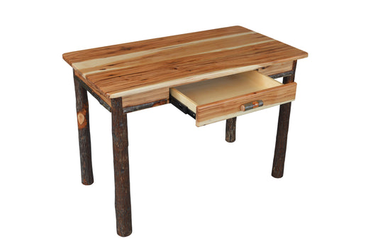 A&L Furniture Co. Timberlux Rustic Hickory Writing Desk - LEAD TIME TO SHIP 10 BUSINESS DAYS