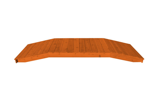 A&L Furniture Western Red Cedar 3'  x  12' Standard Plank Bridge - LEAD TIME TO SHIP 2 WEEKS