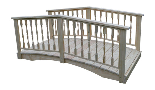 A&L Furniture Co. Western Red Cedar 3' x 12' Spindle Bridge - LEAD TIME TO SHIP 2 WEEKS