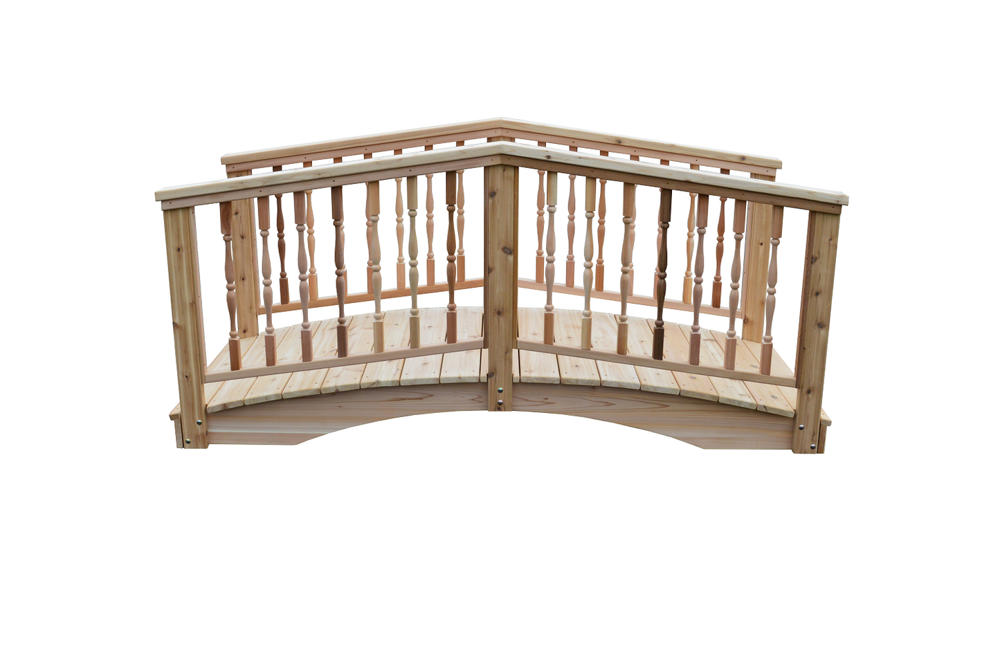A&L Furniture Co. Western Red Cedar 3' x 6' Spindle Bridge - LEAD TIME TO SHIP 2 WEEKS