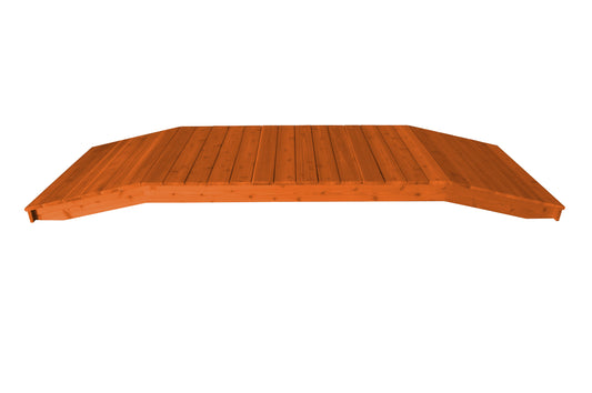 Backyard Crafts Western Red Cedar 4' x 12' Standard Plank Bridge - LEAD TIME TO SHIP 2 WEEKS