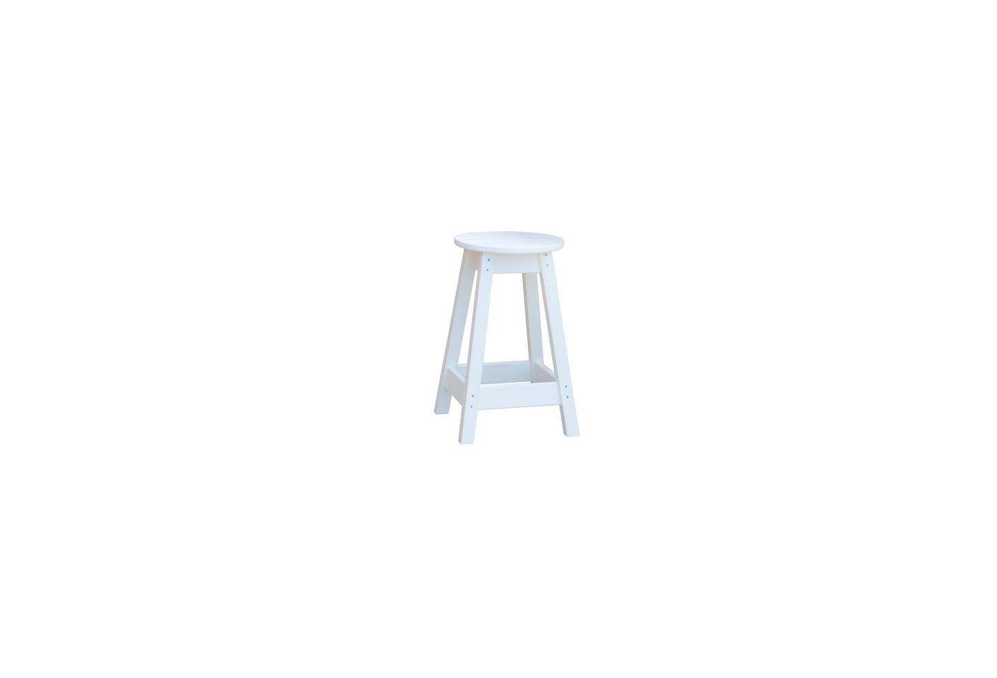 A&L Furniture Co. Recycled Plastic Round Bistro Stool - LEAD TIME TO SHIP 10 BUSINESS DAYS