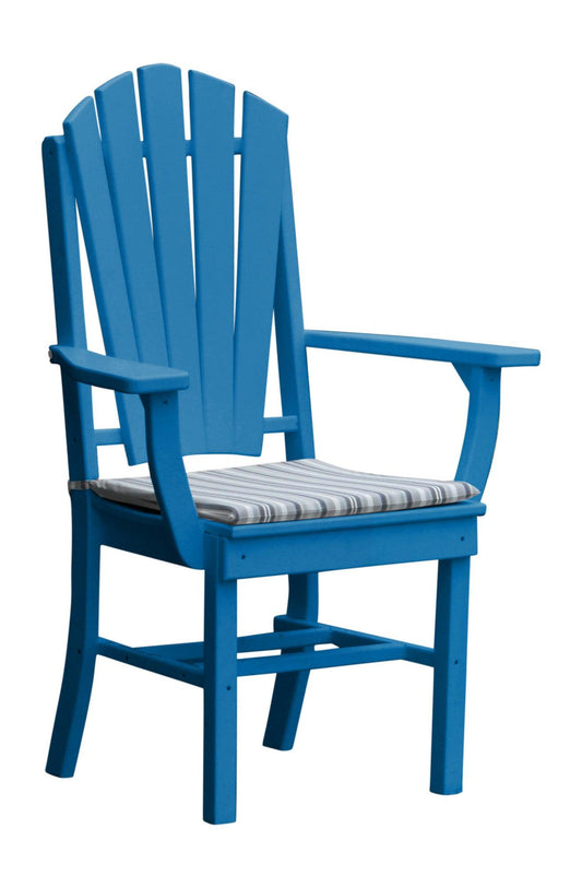 Bryton Park Poly Furniture Recycled Plastic Adirondack Dining Chair w/Arms - LEAD TIME TO SHIP 10 BUSINESS DAYS