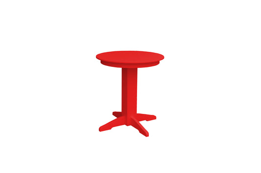 Bryton Park Poly Furniture Recycled Plastic 33" Round Balcony Table (COUNTER HEIGHT) - LEAD TIME TO SHIP 10 BUSINESS DAYS