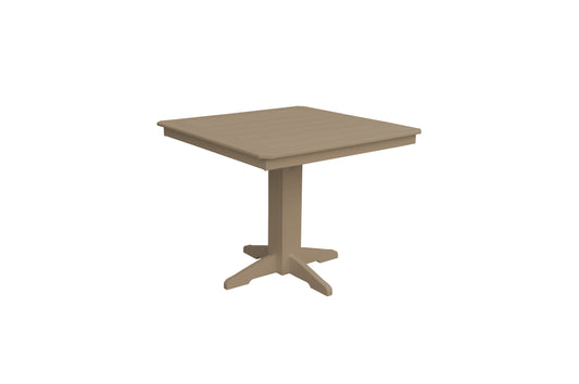 Bryton Park Poly Furniture Recycled Plastic 44" Square Table (Counter Height) - LEAD TIME TO SHIP 10 BUSINESS DAYS