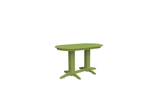 Bryton Park Poly Furniture Recycled Plastic 5' Oval Table (Counter Height) - LEAD TIME TO SHIP 10 BUSINESS DAYS