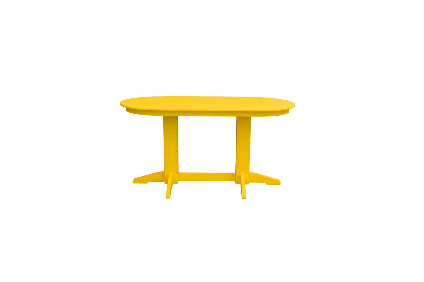 A&L Furniture Co. Recycled Plastic 6' Oval Table (Counter Height) - LEAD TIME TO SHIP 10 BUSINESS DAYS