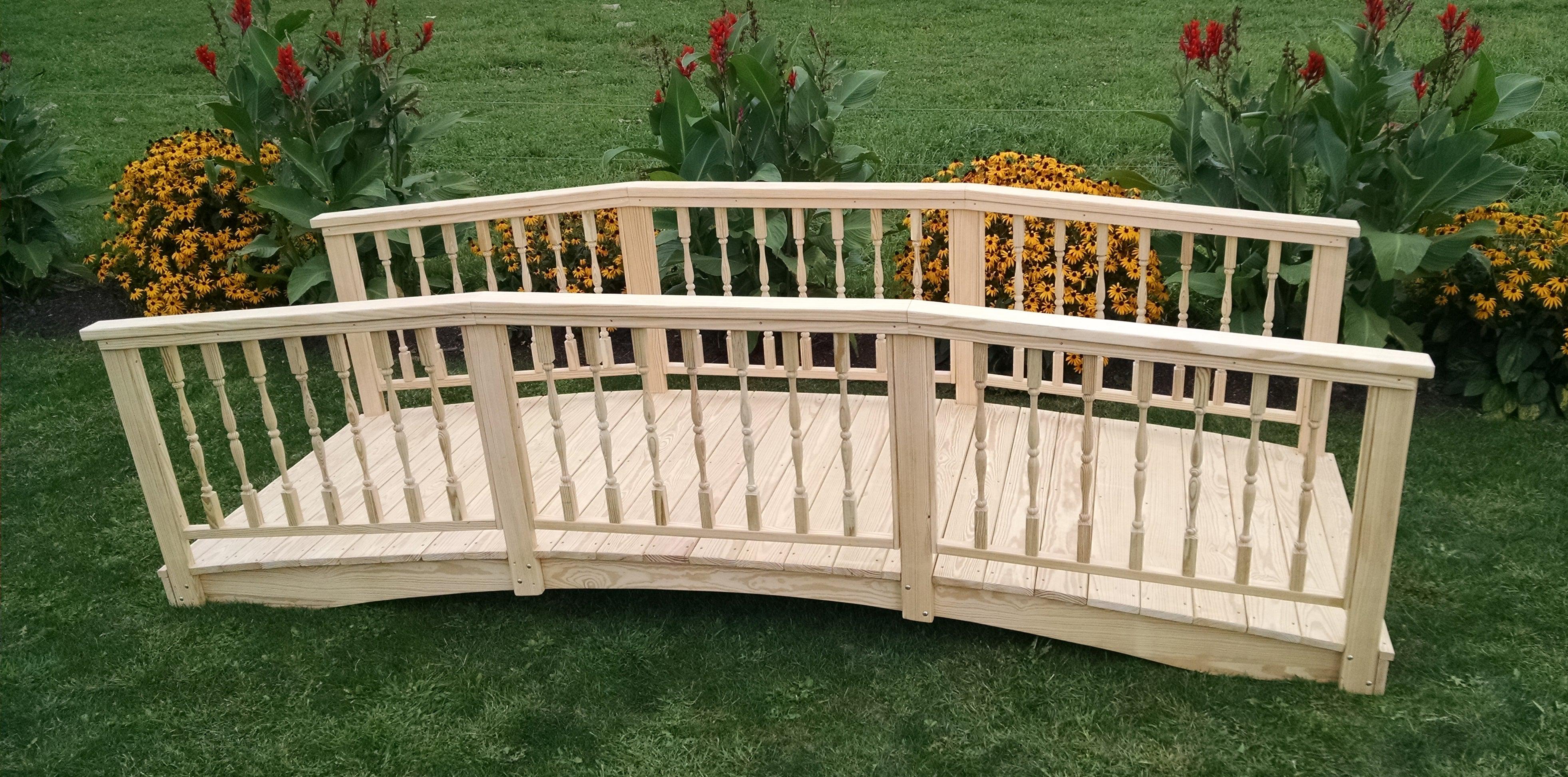 4' x 8' Spindle Garden Bridge | A & L Furniture Co. | – Rocking