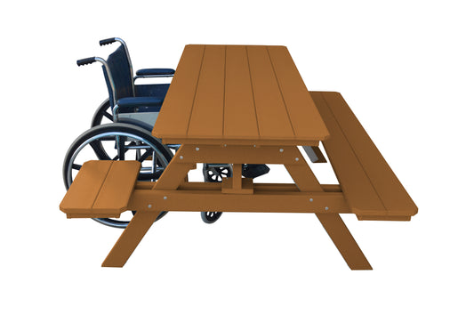 Bryton Park Poly Furniture Recycled Plastic ADA Compliant 6' Picnic Table - LEAD TIME TO SHIP 10 BUSINESS DAYS