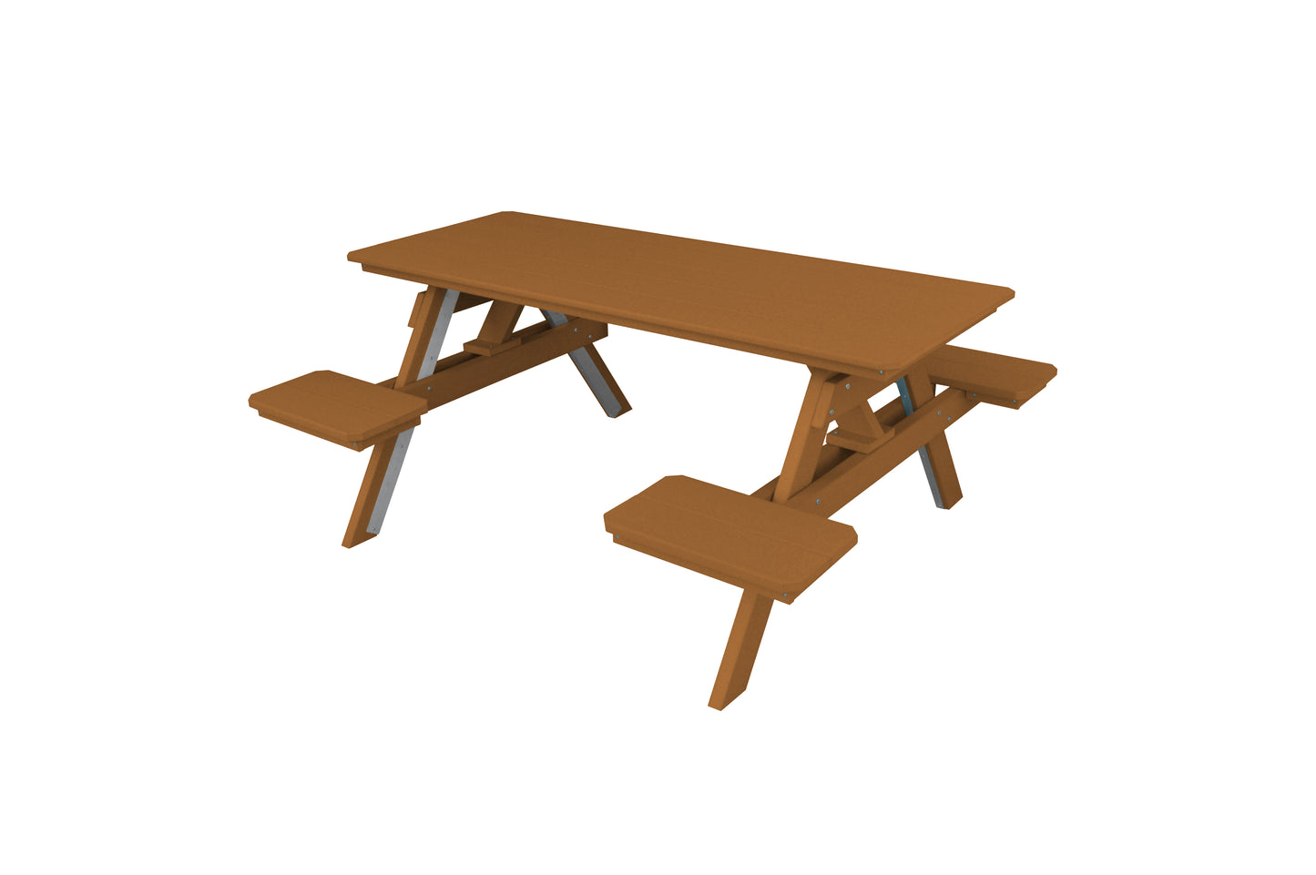 A&L Furniture Co. Recycled Plastic ADA Compliant 6' Picnic Table  - LEAD TIME TO SHIP 10 BUSINESS DAYS