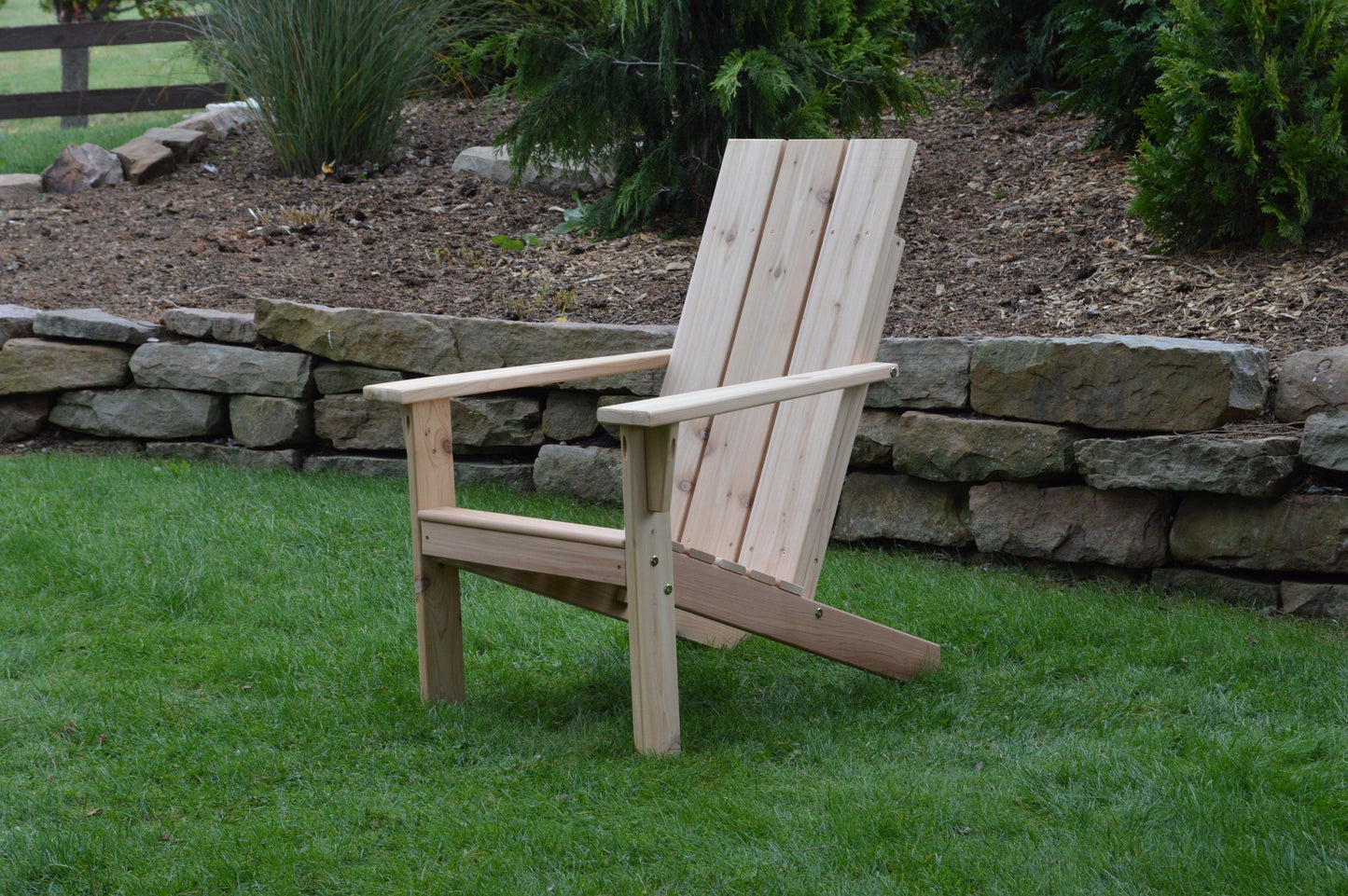 Regallion Outdoor Western Red Cedar Modern Adirondack Chair - LEAD TIME TO SHIP 2 WEEKS