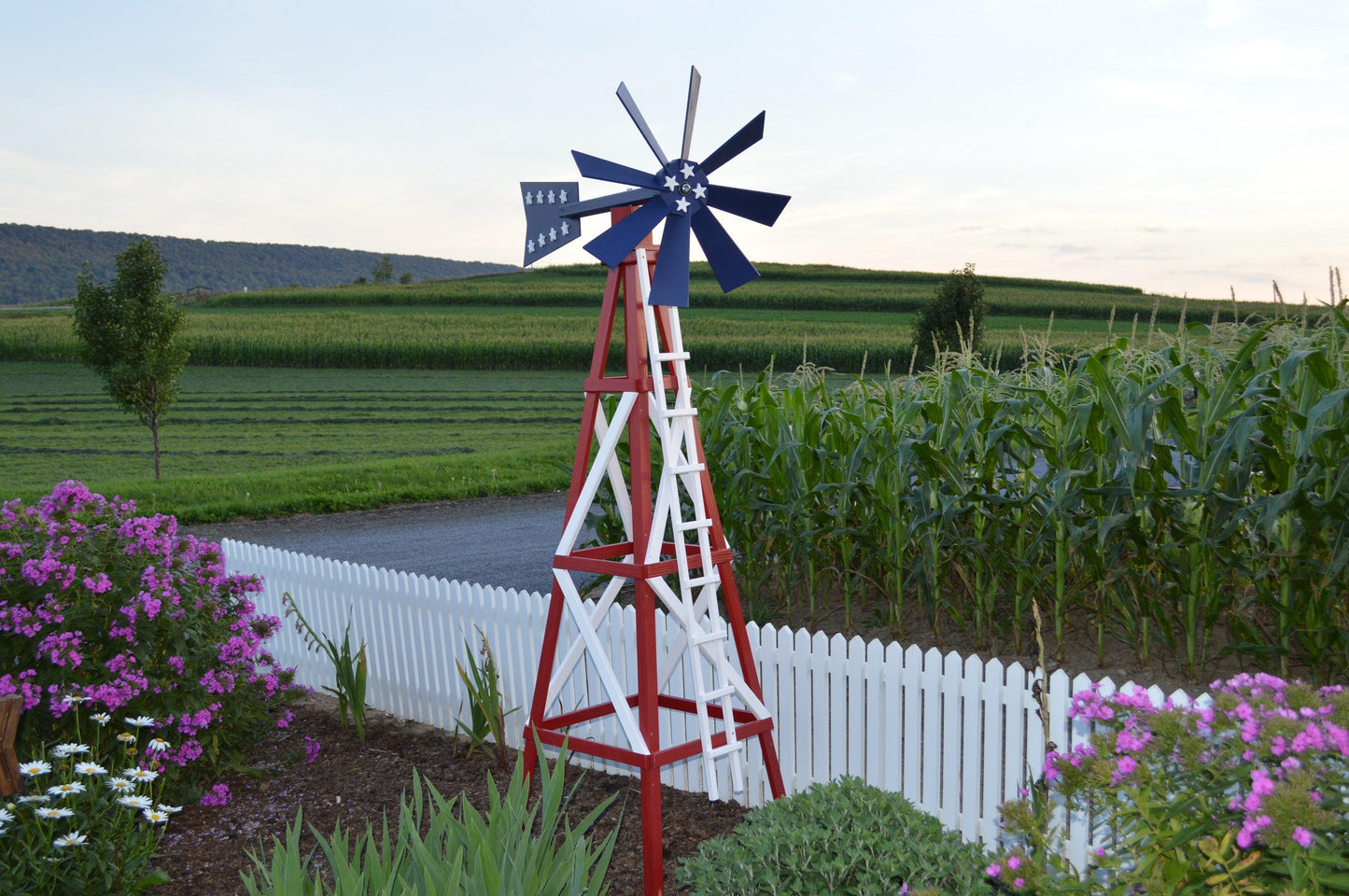 A&L Furniture Pressure Treated Farm Style Windmill - LEAD TIME TO SHIP 10 BUSINESS DAYS