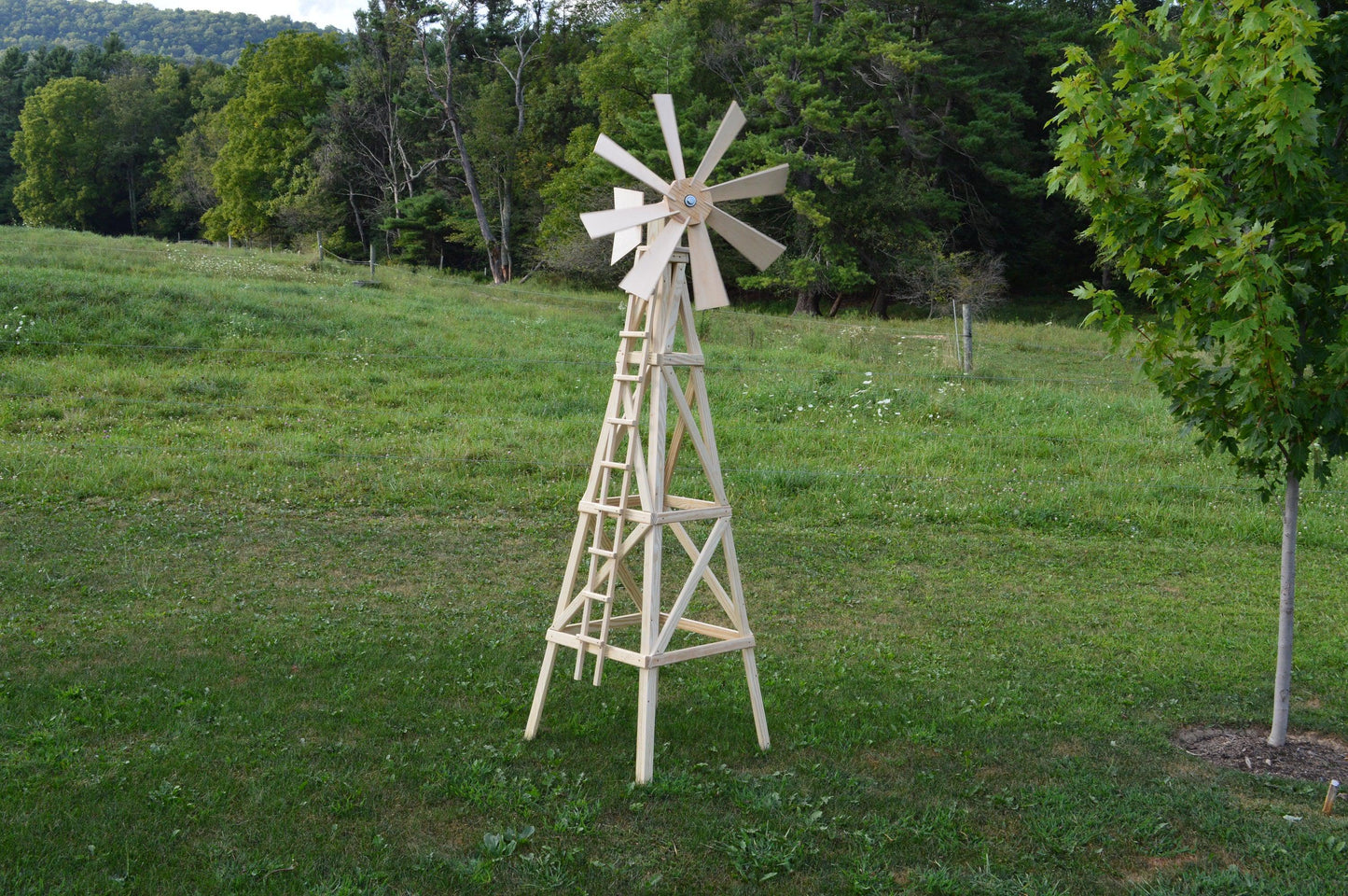 A&L Furniture Pressure Treated Farm Style Windmill - LEAD TIME TO SHIP 10 BUSINESS DAYS
