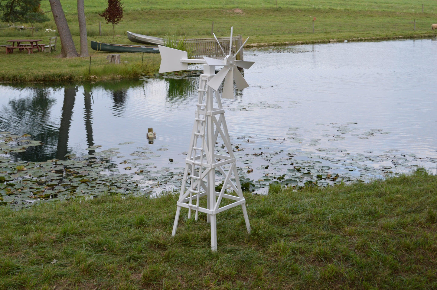 A&L Furniture Pressure Treated Farm Style Windmill - LEAD TIME TO SHIP 10 BUSINESS DAYS
