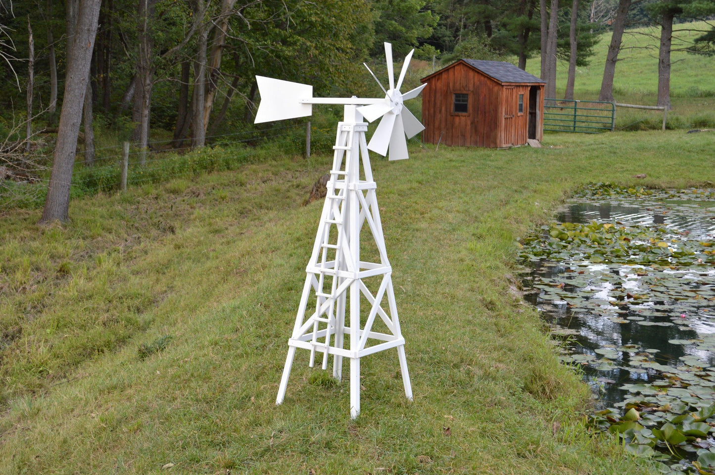 A&L Furniture Pressure Treated Farm Style Windmill - LEAD TIME TO SHIP 10 BUSINESS DAYS