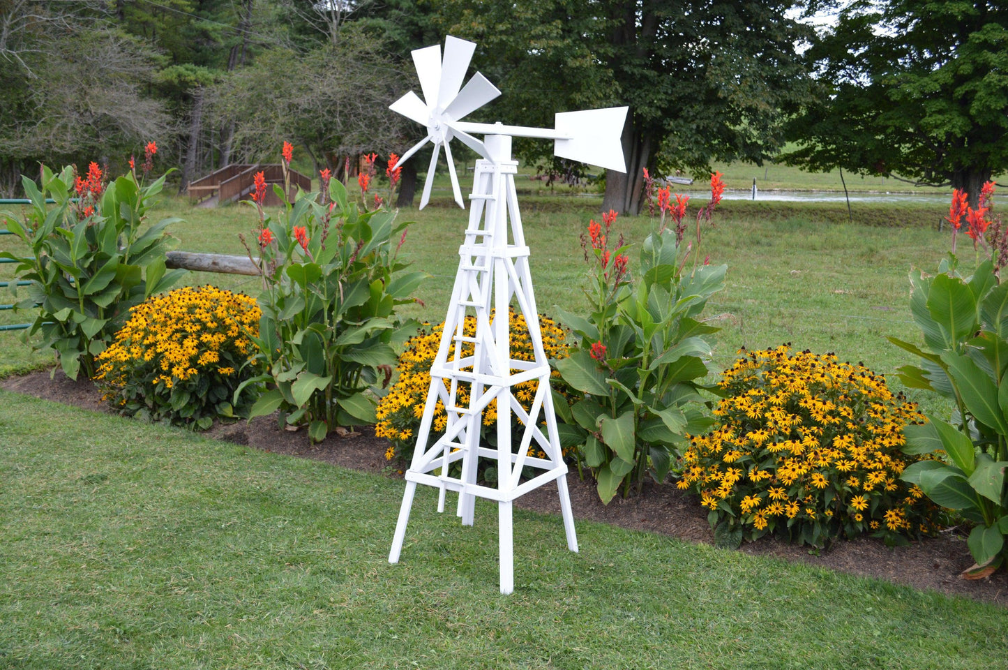 A&L Furniture Pressure Treated Farm Style Windmill - LEAD TIME TO SHIP 10 BUSINESS DAYS