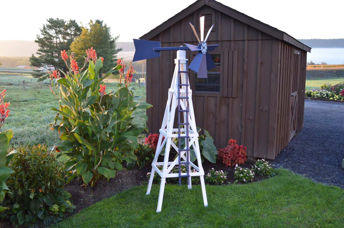 A&L Furniture Pressure Treated Farm Style Windmill - LEAD TIME TO SHIP 10 BUSINESS DAYS
