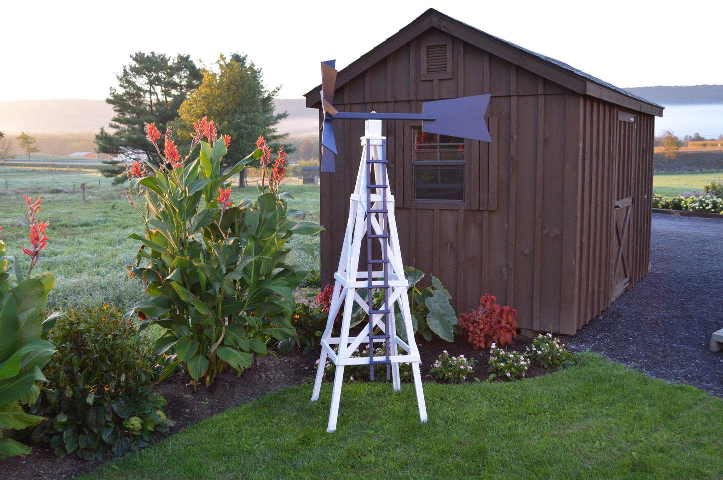 A&L Furniture Pressure Treated Farm Style Windmill - LEAD TIME TO SHIP 10 BUSINESS DAYS