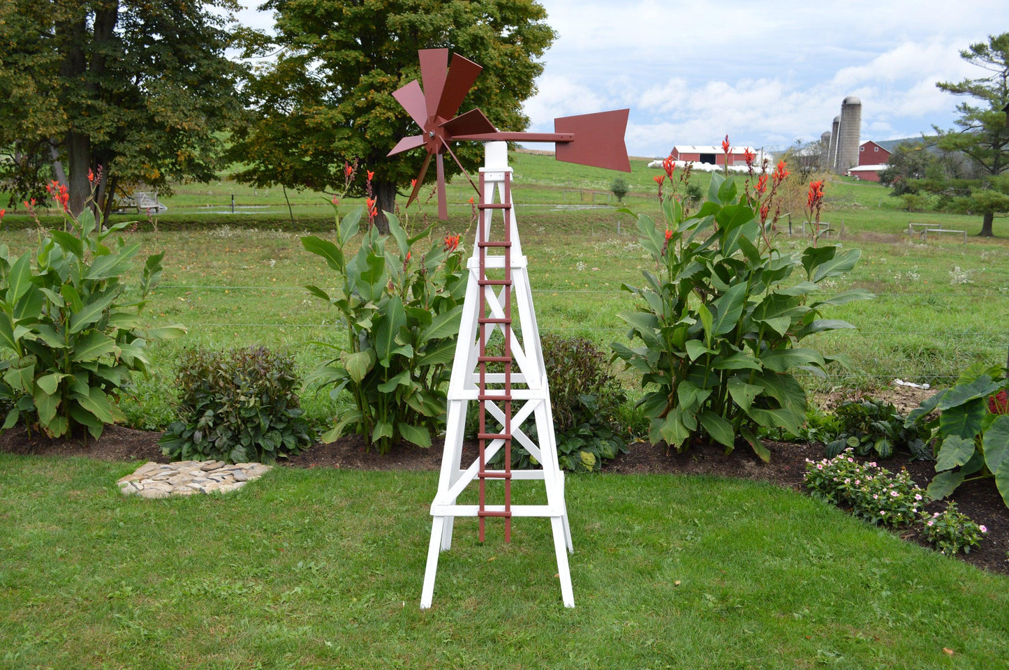 A&L Furniture Pressure Treated Farm Style Windmill - LEAD TIME TO SHIP 10 BUSINESS DAYS