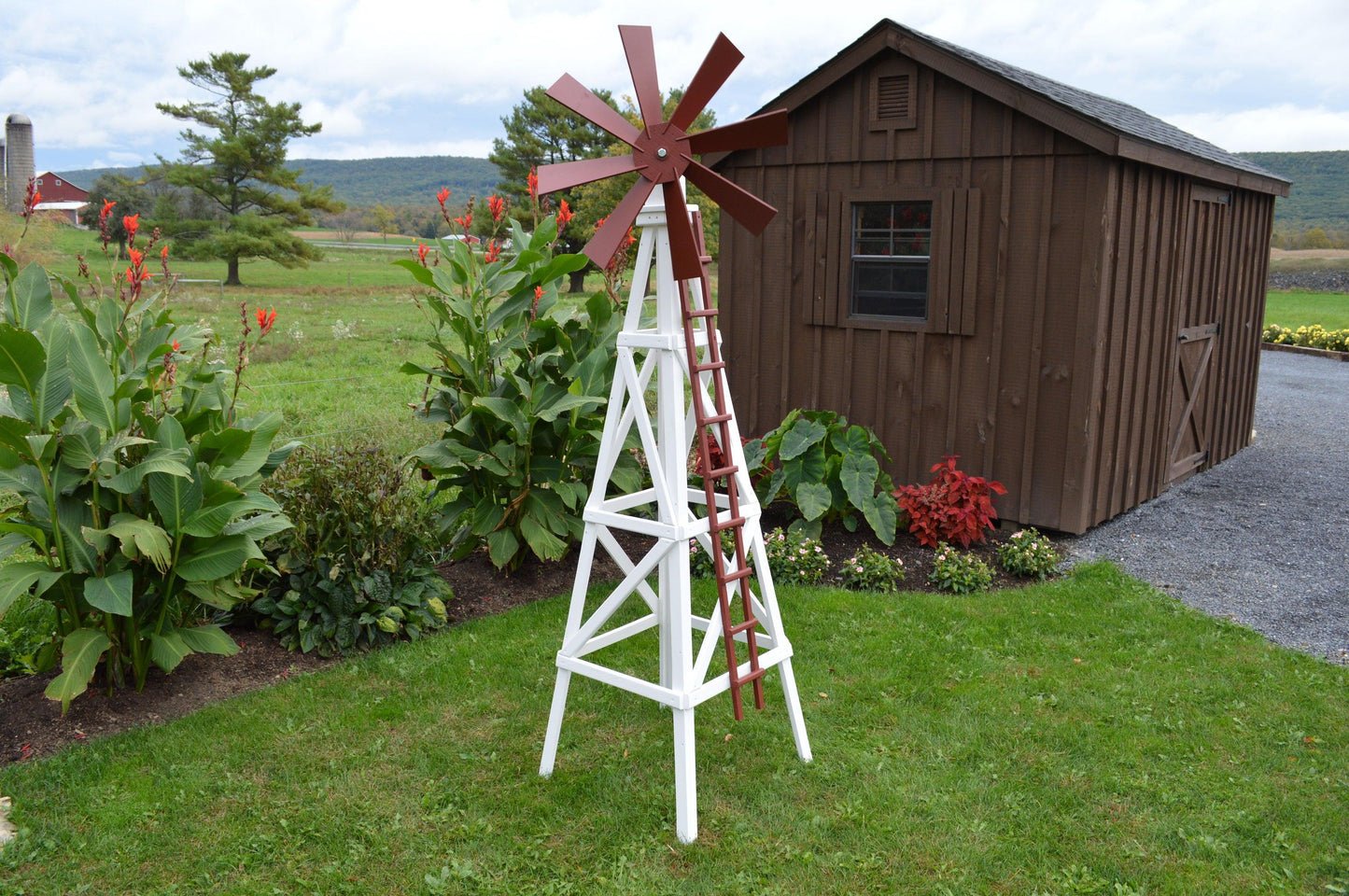A&L Furniture Pressure Treated Farm Style Windmill - LEAD TIME TO SHIP 10 BUSINESS DAYS