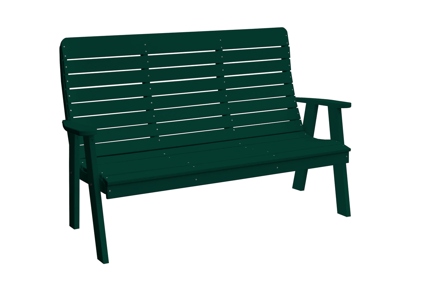 Bryton Park Poly Furniture Recycled Plastic 5' Poly Winston Garden Bench - LEAD TIME TO SHIP 10 BUSINESS DAYS