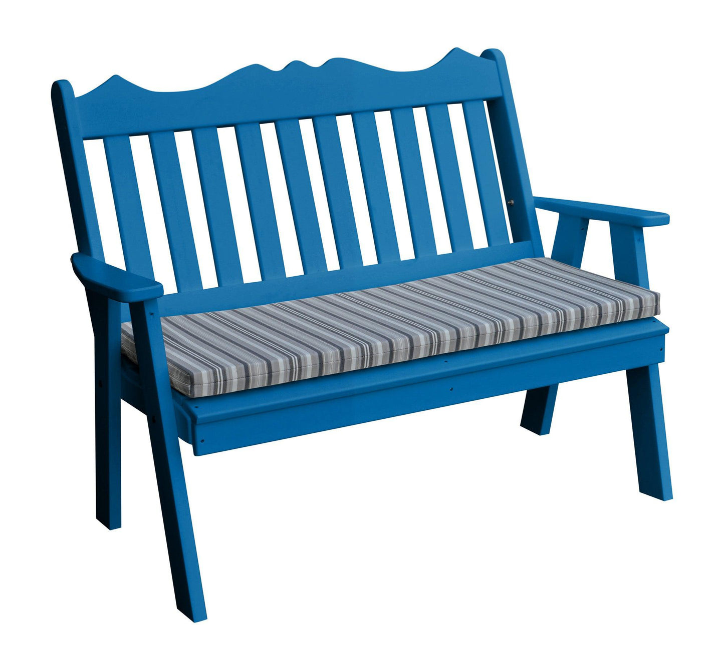 Bryton Park Poly Furniture Recycled Plastic 5' Royal English Garden Bench - LEAD TIME TO SHIP 10 BUSINESS DAYS