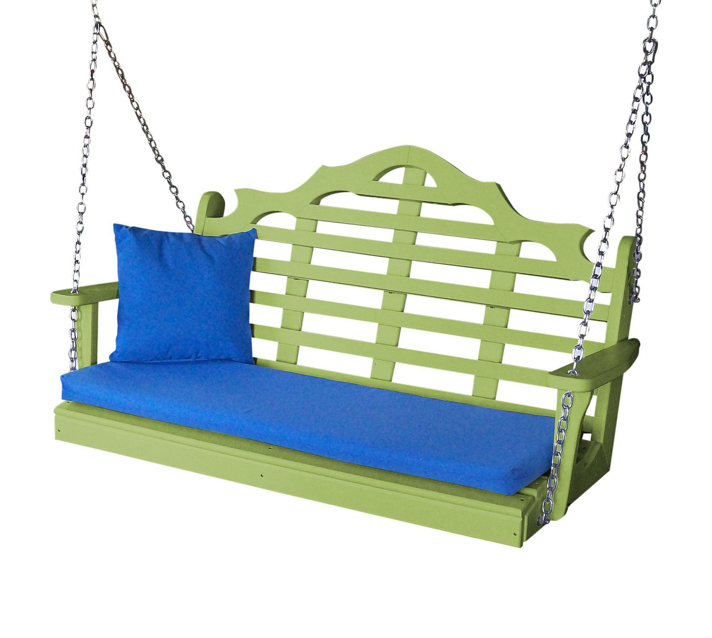 Bryton Park Poly Furniture Marlboro Recycled Plastic 4ft Porch Swing - LEAD TIME TO SHIP 10 BUSINESS DAYS
