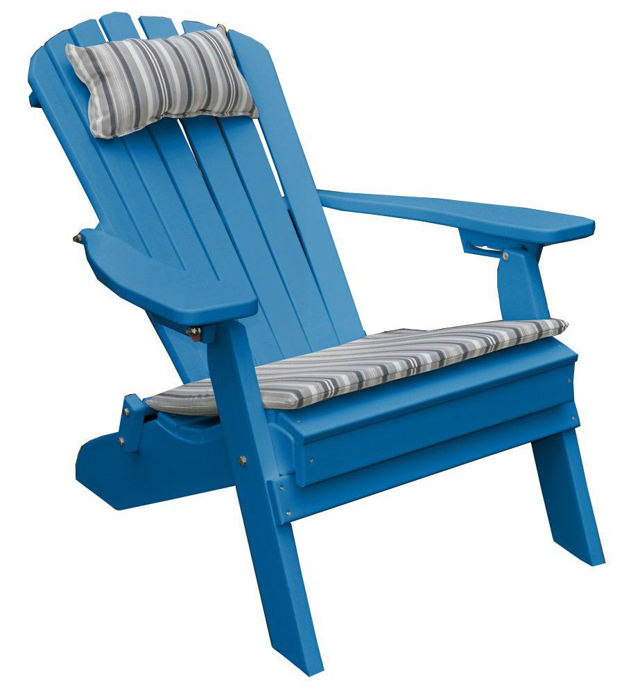 A&L Furniture Recycled Plastic Folding And Reclining Fanback Adirondack Chair - LEAD TIME TO SHIP 10 BUSINESS DAYS
