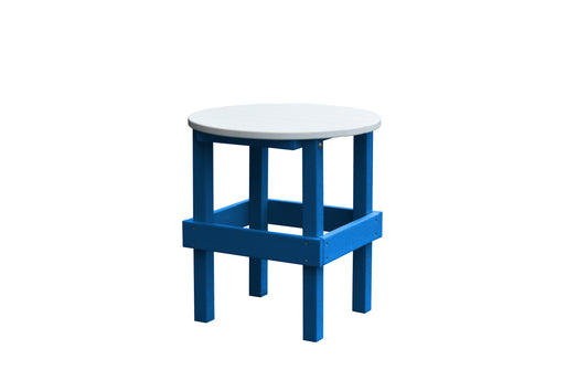 Bryton Park Poly Furniture Round Side Table w White Top - LEAD TIME TO SHIP 10 BUSINESS DAYS