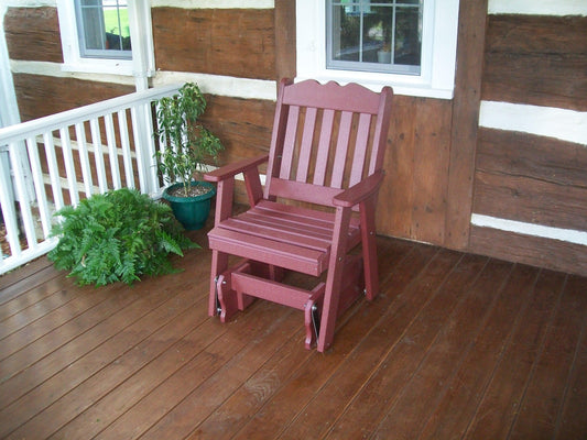 Bryton Park Poly Furniture Recycled Plastic Royal English Gliding Chair - LEAD TIME TO SHIP 10 BUSINESS DAYS
