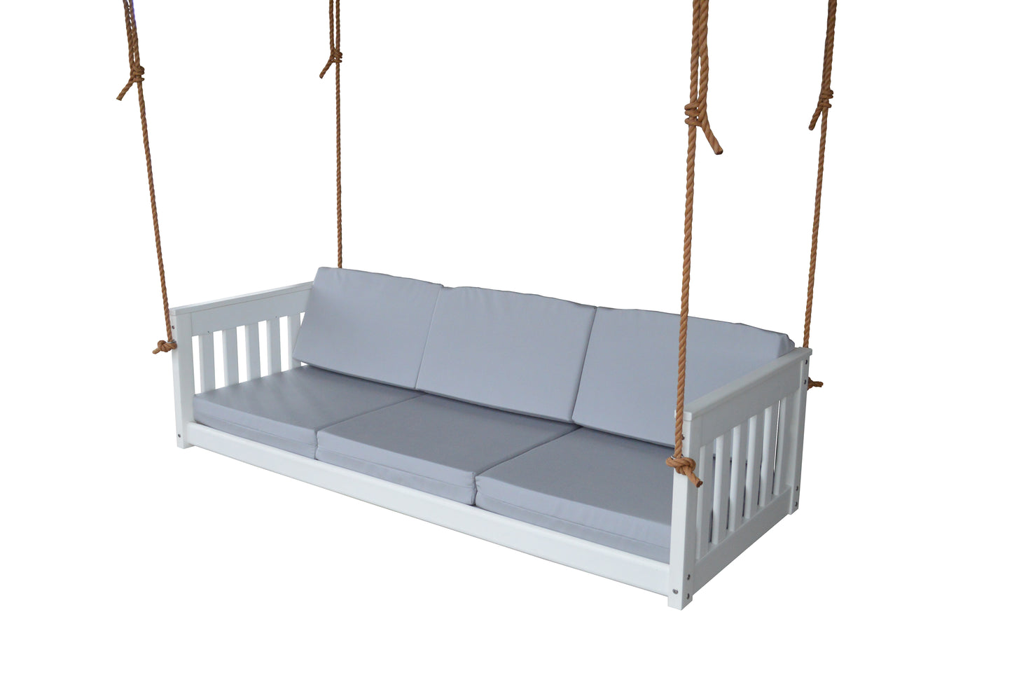 A&L Furniture Recycled Plastic 75" Deep Seating Mission Sofa Swing w Rope - LEAD TIME TO SHIP 10 BUSINESS DAYS Regular price