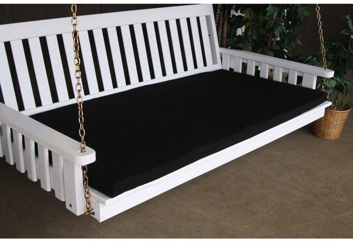 A & L Furniture Co. 4' Swing Bed Cushion (4" Thick)  - Ships FREE in 5-7 Business days - Rocking Furniture