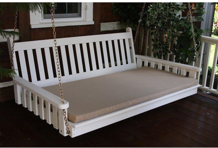 A & L Furniture Co. 5' Swing Bed Cushion (4" Thick)  - Ships FREE in 5-7 Business days - Rocking Furniture
