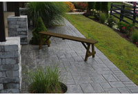 A & L Furniture Co. Yellow Pine 70" Traditional Bench Only  - Ships FREE in 5-7 Business days - Rocking Furniture