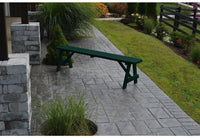 A & L Furniture Co. Yellow Pine 70" Traditional Bench Only  - Ships FREE in 5-7 Business days - Rocking Furniture