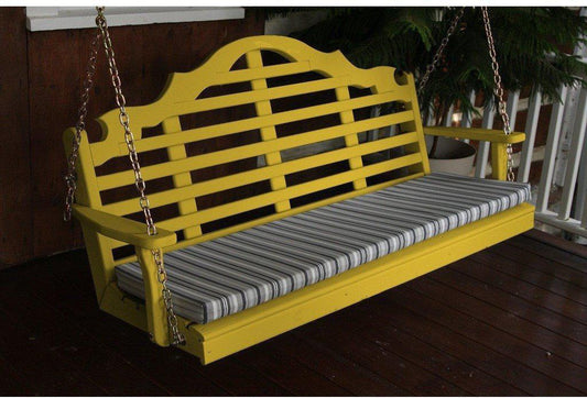 A & L Furniture Co. Yellow Pine 5' Marlboro Swing - Ships FREE in 5-7 Business days - Rocking Furniture